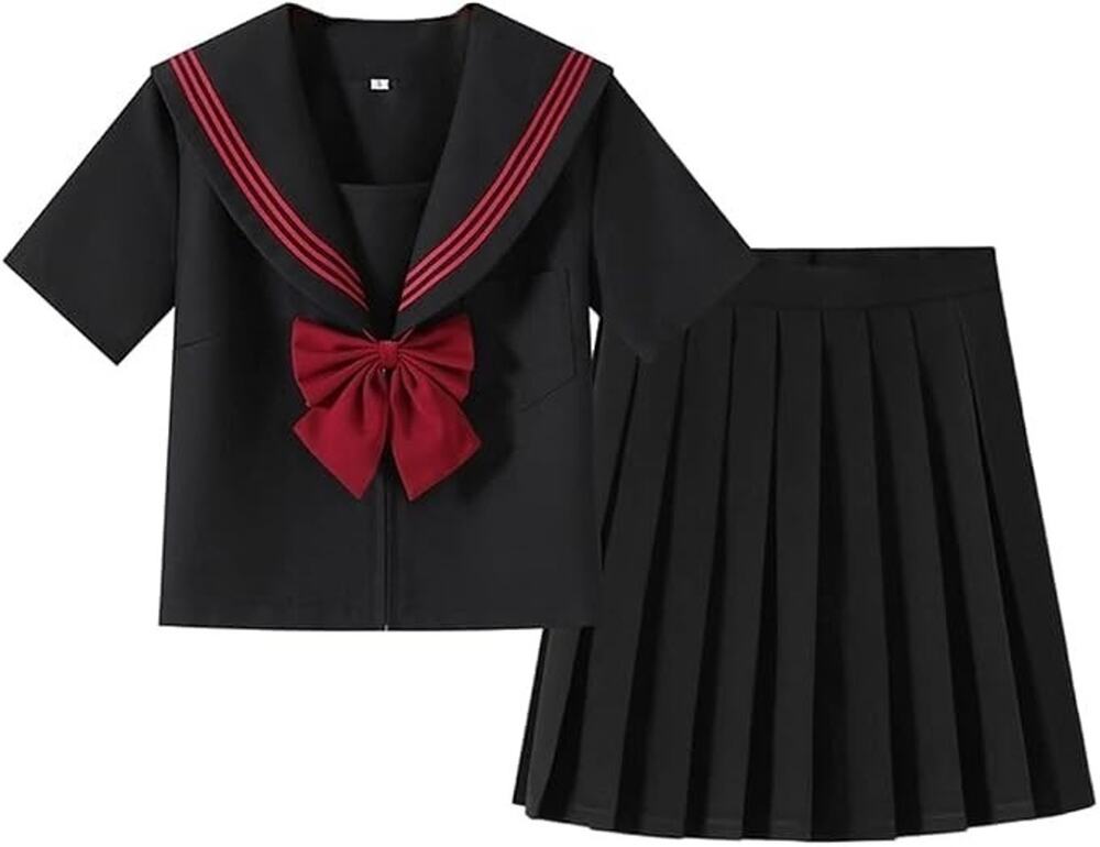 Japanese School Uniform JK Uniform Suit Sailor Dress Shirts Anime Costume M/L